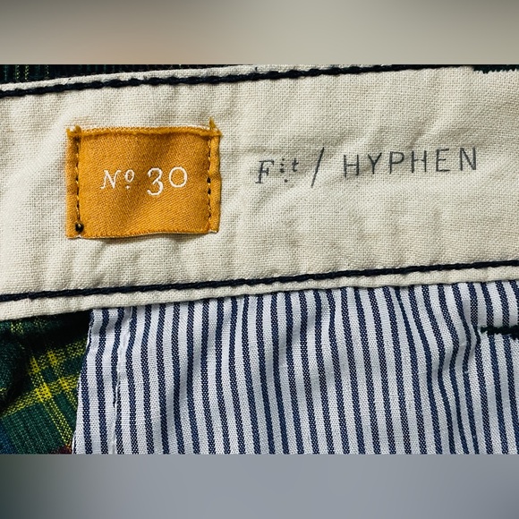 Anthropologie Pilcro and the Letterpress Plaid Corduroys cropped pants holiday - Picture 6 of 7